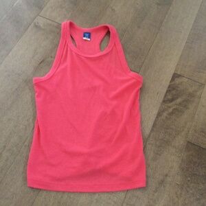 Girls basic racer back tank top.
